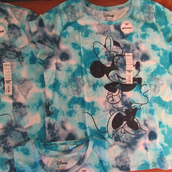 3 Brand New Disney Mickey Mouse & Minnie Mouse Tie -Dye T-Shirts! Kohls - Picture 9 of 9